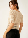 Country Romance Top in Sandcastle