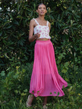 You ComPLEAT Me Maxi Skirt in Bubble Gum