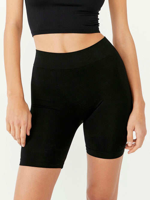 Seamless Bike Short in Black