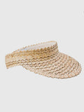 Simple Straw Visor in White
