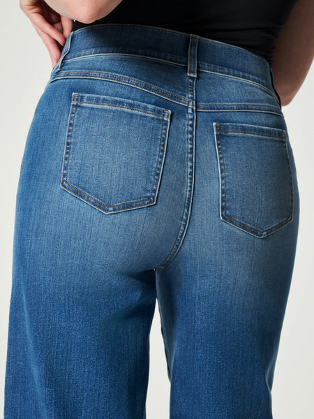 Seamed Front Wide Leg Jean in Vintage Indigo