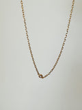 Gold Dipped Stud Charm Necklace