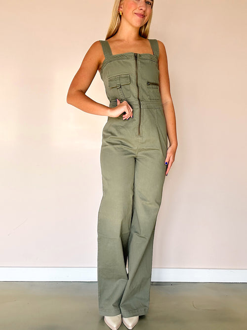 Eres Jumpsuit in Dusty Olive