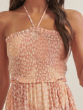 Peachy Keen Smocked Dress