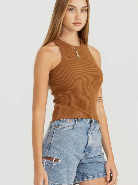 Take It Easy Ribbed Knit Tank