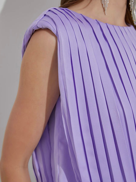 Loving Lilac Pleated Top