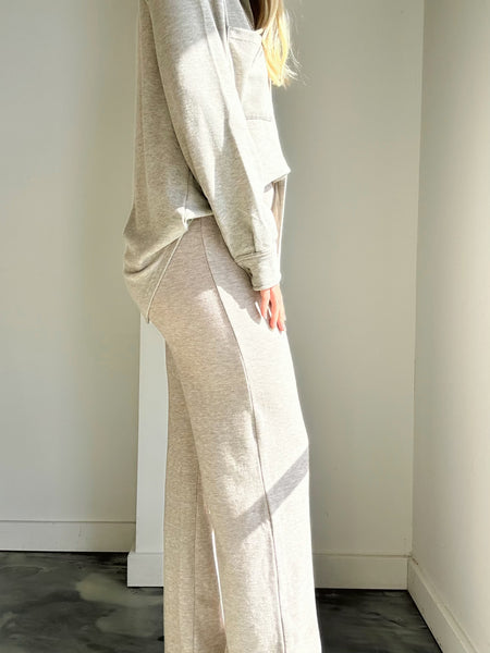 Wide Leg Pant in Tan