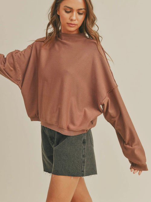 Staycation Sweater in Chestnut