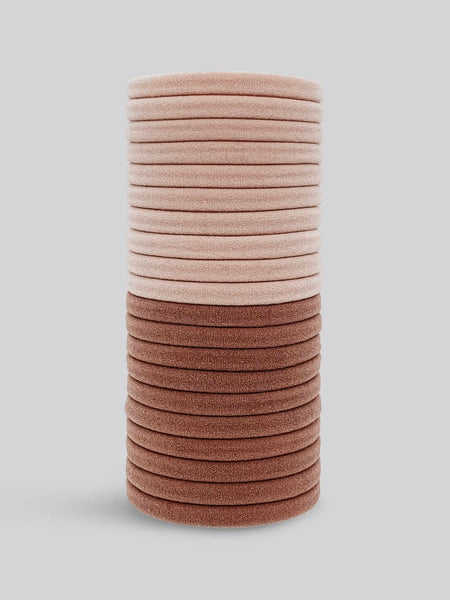 Eco-Friendly Nylon Elastics 20pc Set in Blush