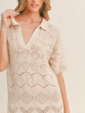 Just Beachy Crochet Midi in Cream
