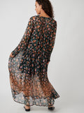 See It Through Dress in Black Combo