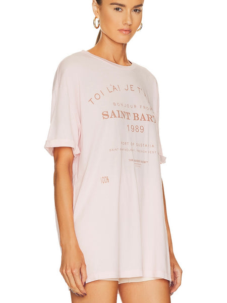 Saint Barth 89 Oversized Tee in Blush