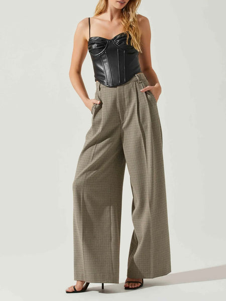 Trishna Faux Leather Corset Top