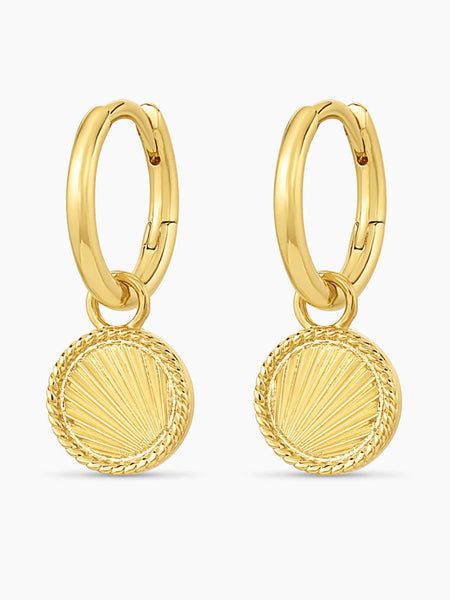 Carter Small Hoops in Gold