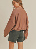 Staycation Sweater in Chestnut