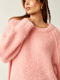Teddy Sweater Tunic in Pale Rosette
