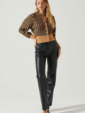 Ruby Houndstooth Cardigan