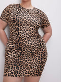 Super Stretch Mini Dress in Good Leopard