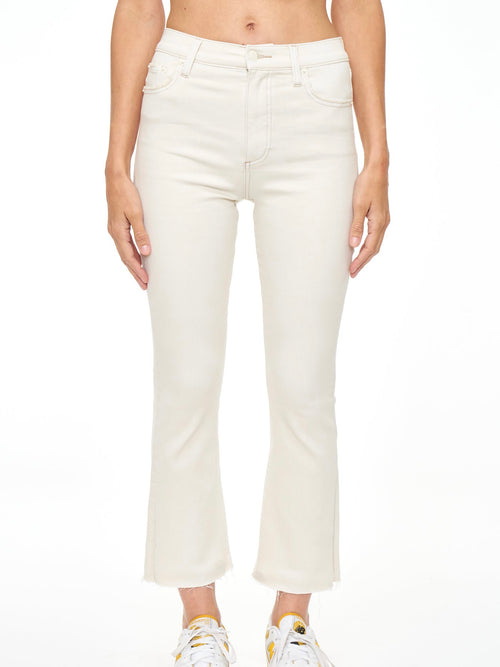 Lennon Kick Flare Jean in Sand Stone