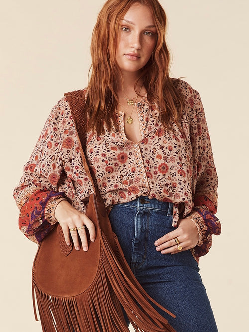 Lady Untamed Blouse in Tea Leaf