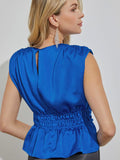 Doing Big Things Top in Royal Blue