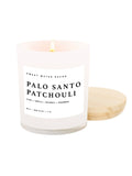Palo Santo Patchouli White Jar Candle