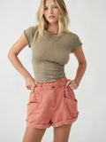 Topanga Cuff Shorts in Spice Route