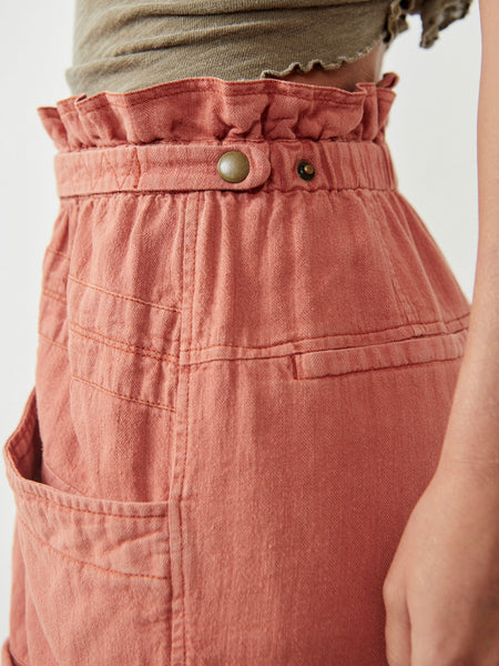 Topanga Cuff Shorts in Spice Route