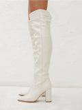 Vixen Over-the-Knee Boot in Ivory
