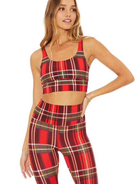 Leah Top in Holiday Plaid