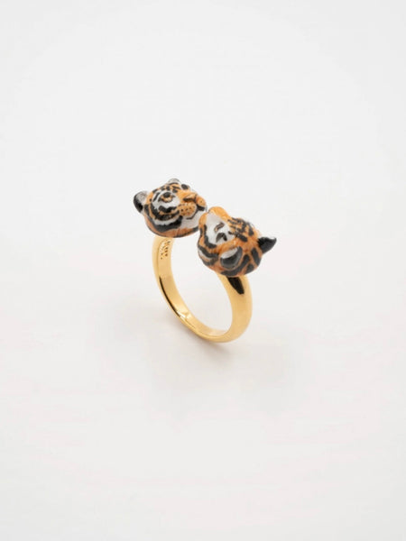 Tiger Face to Face Ring