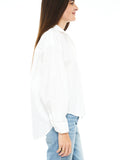 Sloane Oversized Button Down in Le Blanc
