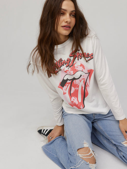 Rolling Stones Band Lick Crew Long Sleeve