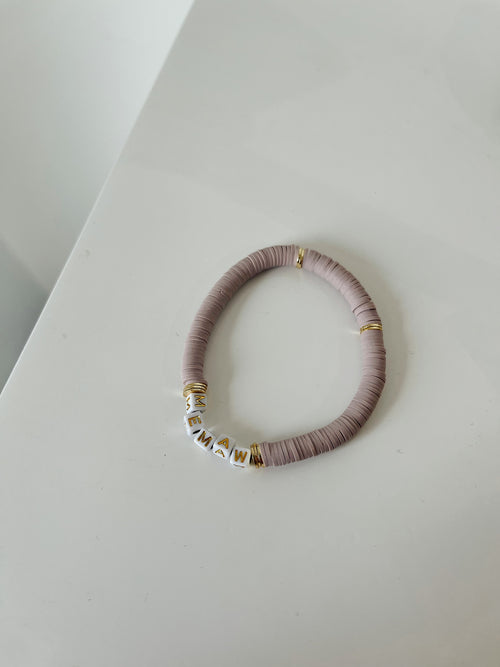 Mother's Day Bracelet in Mauve/Memaw