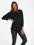 Perfect Length Top Dolman 3/4 in Very Black