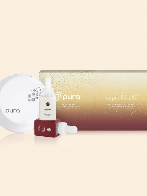 Tinsel & Spice + Volcano Pura Smart Home Diffuser Kit