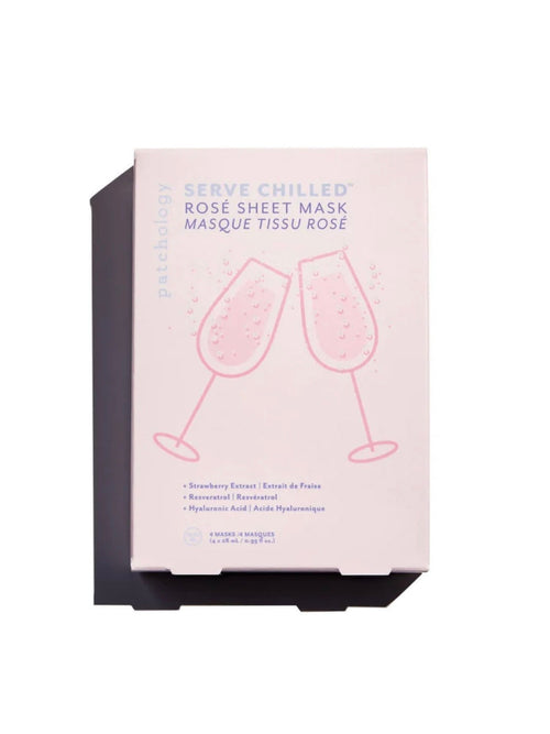 Serve Chilled Rose Sheet Mask 4 Pack