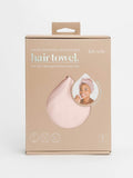 Satin Quick Dry Hair Towel in Blush