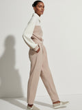 Isy Zip Front Jumpsuit in Light Taupe Mix