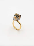 Leopard Head Ring