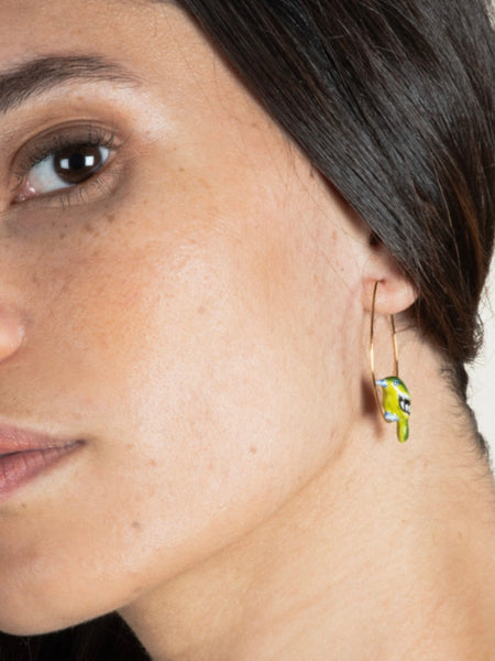 Green Bird Little Bee Eater Earrings