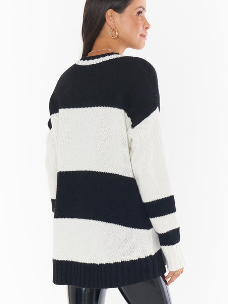 Ski In Sweater in Black Knit