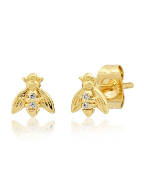 CZ Bee Studs