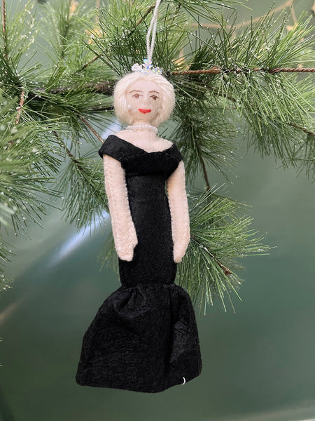 Princess Diana Felt Ornament