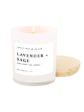 Lavender & Sage White Jar Candle